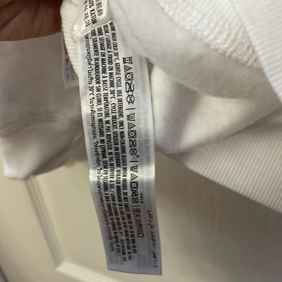 Disney Parks White Peace Sweatshirt size Small - Picture 8 of 8